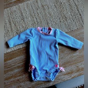 Ruffle Butts seersucker swim suit.